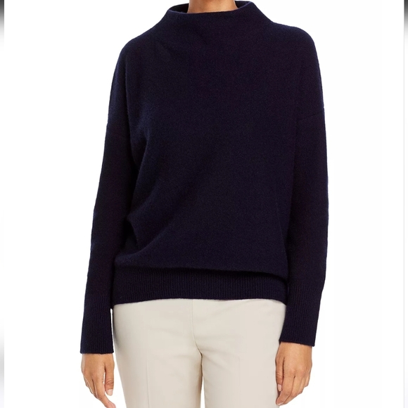 Vince Funnel Neck Cashmere Sweater Size Small - Picture 2 of 11